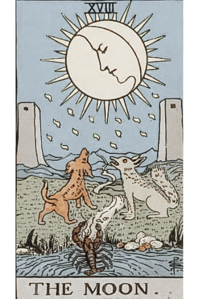 the moon tarot card