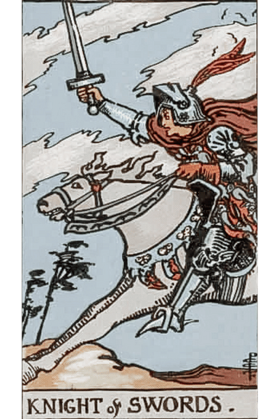 knight of swords tarot card