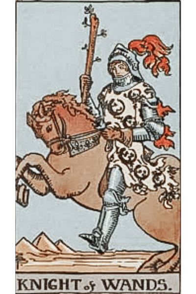 Knight of Wands tarot card
